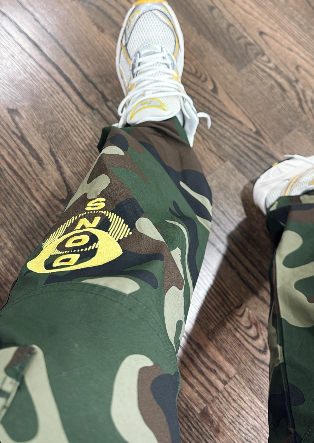 Nylon Camo Cargo Pants