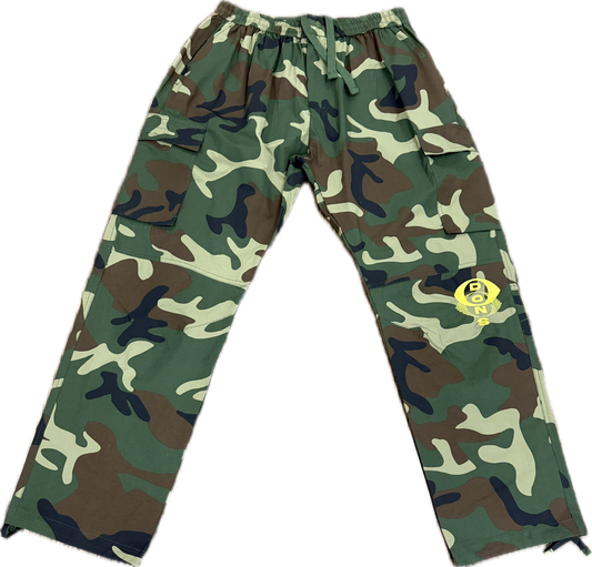 Nylon Camo Cargo Pants